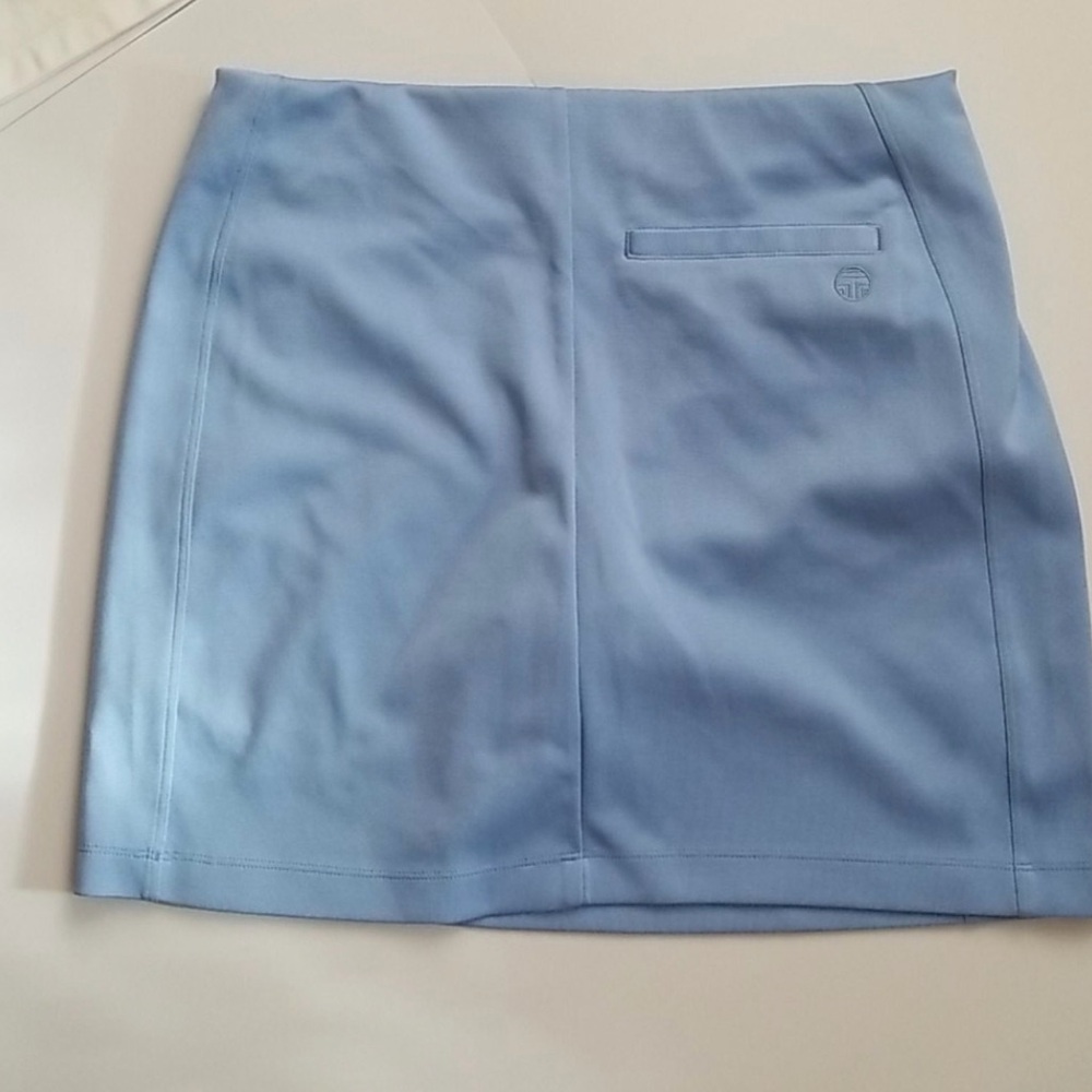 Tory Burch Tennis Skirt Skort Golf Baby Blue Large Preppy Tennis Prep Spring - Picture 3 of 6